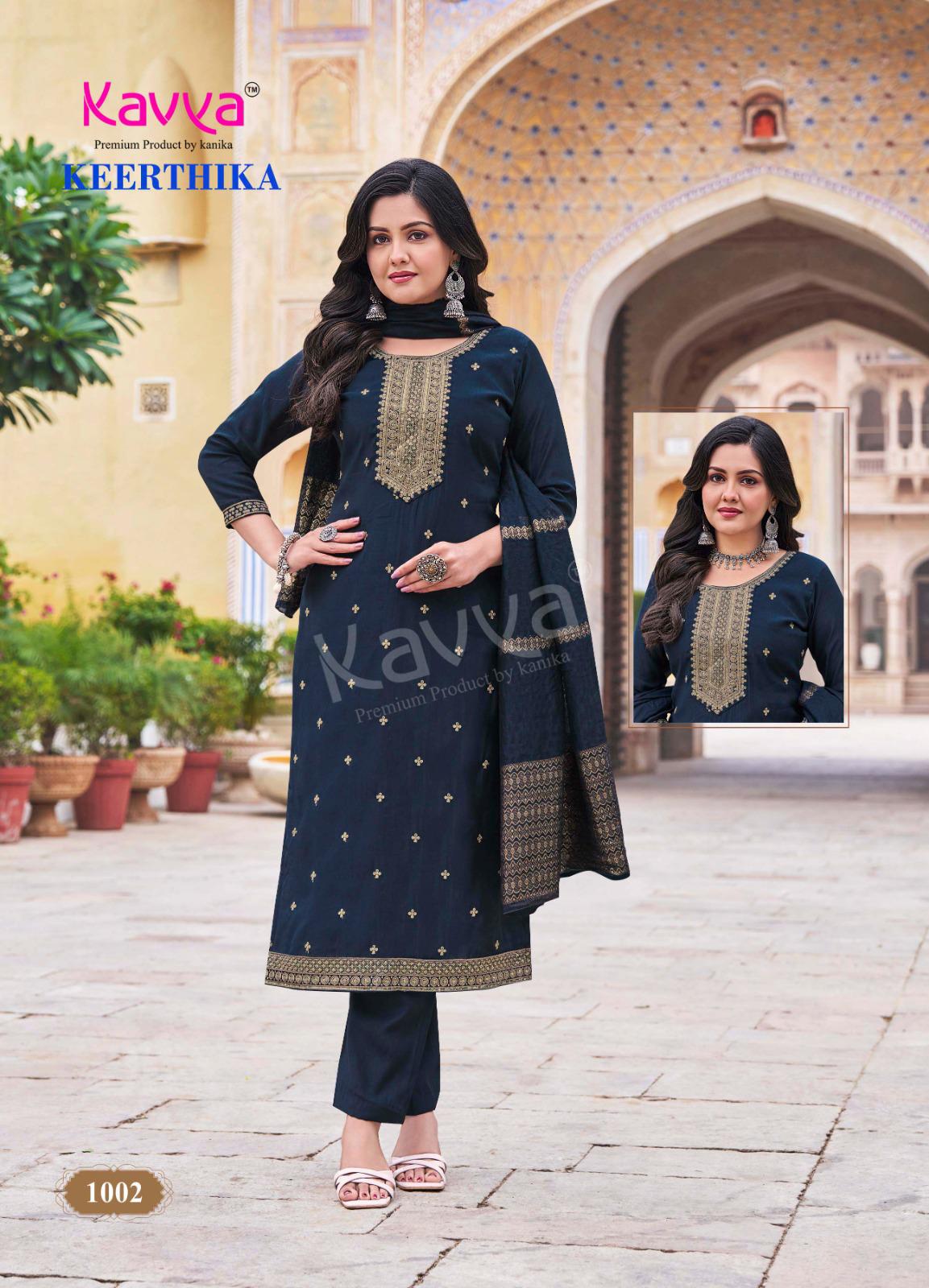 Keerthika Vol 1 By Kavya Viscose Kurti With Bottom Dupatta Wholesale Online